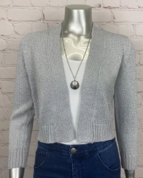 Pine Apparel® Ladies' Silver Metallic Bolero