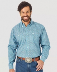George Strait® Men's LS 2 Pocket Button Print