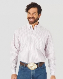 George Strait® Men's LS 1 Pocket Button Plaid - Tall