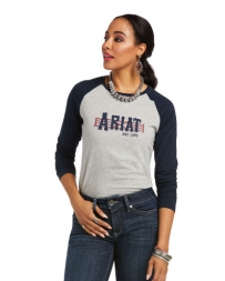 Ariat® Ladies' LS Logo Graphic Tee