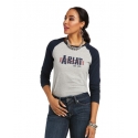 Ariat® Ladies' LS Logo Graphic Tee