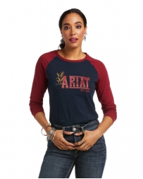 Ariat® Ladies' LS Logo Graphic Tee