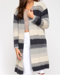 She + Sky® Ladies' Color Blocked Cardigan