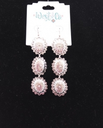 Just 1 Time® Ladies' 3 Tier Concho Earrings