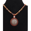 Just 1 Time® Ladies' Beaded Faux Coin Necklace