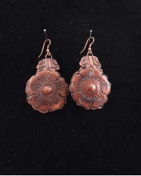 Just 1 Time® Ladies' Copper Flower Earrings