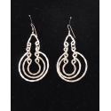 Just 1 Time® Ladies' Silver Hoop Dangle Earrings