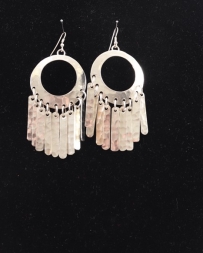 Just 1 Time® Ladies' Hammered Silver Fringe Earring