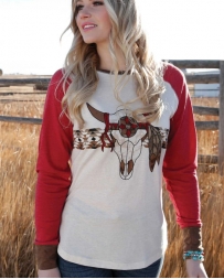 Cruel® Ladies' Steer Head Raglan