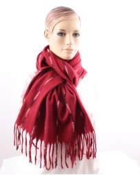 Just 1 Time® Ladies' Fringed W/Stripe Scarf