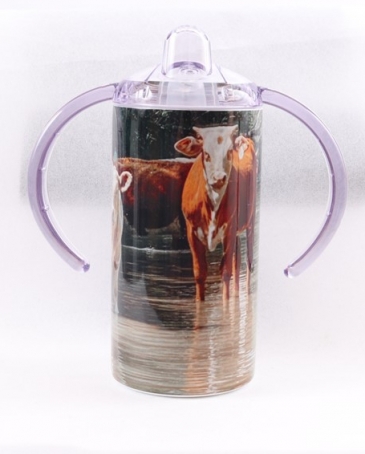 The Whole Herd® Kids' Sippy Tumbler Cows In Water