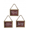 Midwest CBK® Buffalo Plaid Holiday Plaque