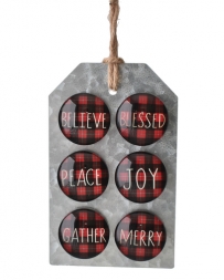 Midwest CBK® Buffalo Plaid Holiday Magnets