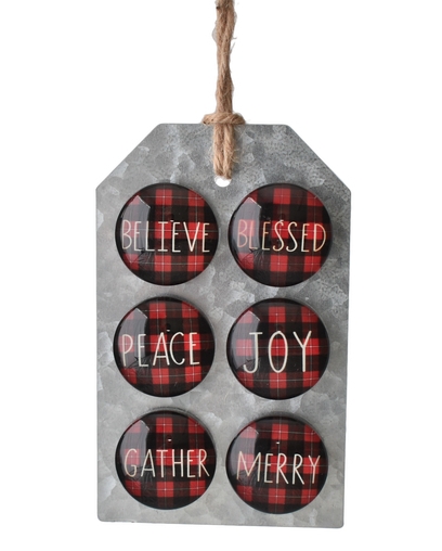 Midwest Cbk Buffalo Plaid Holiday Magnets Fort Brands - Midwest Cbk Home Decorators Collection
