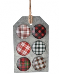 Midwest CBK® Christmas Plaid Magnets