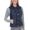 Scully Leather® Ladies' Laced Front Denim Vest