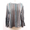 Scully Leather® Ladies' Striped Bell Sleeve Blouse