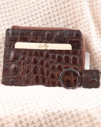 Scully Leather® Crocodile Coin/Card Case