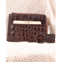 Scully Leather® Crocodile Coin/Card Case