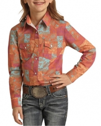 Panhandle® Girls' Floral Collage Print Shirt