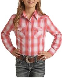 Panhandle® Girls' Ombre Plaid Snap Shirt