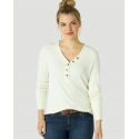 Wrangler Retro® Ladies' V-Neck Button Henley