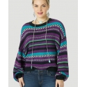 Wrangler Retro® Ladies' Striped LS Sweater