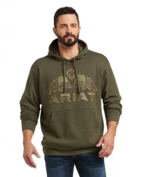 Ariat® Men's Logo Hoodie Flags