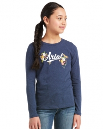 Ariat® Girls' Flora Fauna Logo Tee