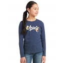 Ariat® Girls' Flora Fauna Logo Tee