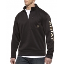 Ariat® Men's Team Logo 1/4 Zip Black