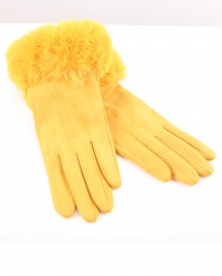 Just 1 Time® Ladies' Faux Fur Trimmed Gloves