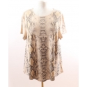 Just 1 Time® Ladies' Origami Snake Print Top