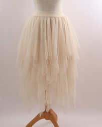 Just 1 Time® Ladies' Origami Ivory Tulle Skirt