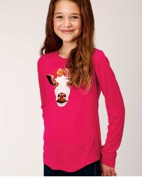 Roper® Girls' Cow Long Sleeve Top