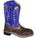 Smoky Mountain® Boots Kids' Dusty Blue/Brown Square Toe