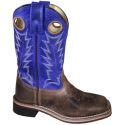 Smoky Mountain® Boots Kids' Dusty Blue/Brown Square Toe