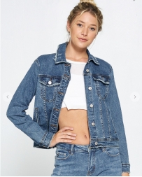 Ladies' Distressed Denim Jacket