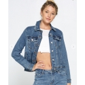 Ladies' Distressed Denim Jacket