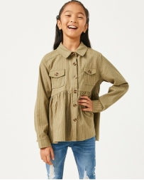 Girls' Hayden Textured Pinstripe Shirt