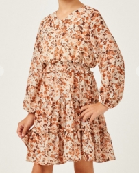 FashionGo® Girls' Smocked Waist Midi Dress