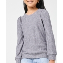 Girls' Hayden LS Cable Knit Top