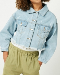 Girls' Hayden Cropped Denim Jacket