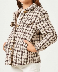 Girls' Hayden Checkered Shacket