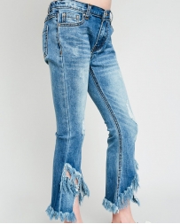 Girls' Hayden Frayed Denim Flare