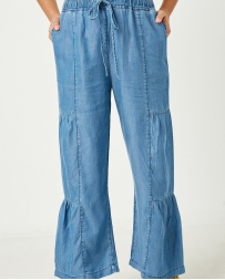 FashionGo® Girls' Hayden Paneled Wide Leg Pants