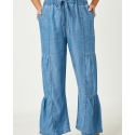 Girls' Hayden Paneled Wide Leg Pants