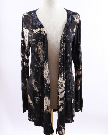 Tie dye long online cardigan