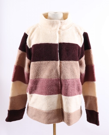 Just 1 Time® Ladies' Colorblock Sherpa Jacket