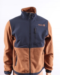 Hooey® Men's Tech Fleece FZ Jacket Navy/Tan